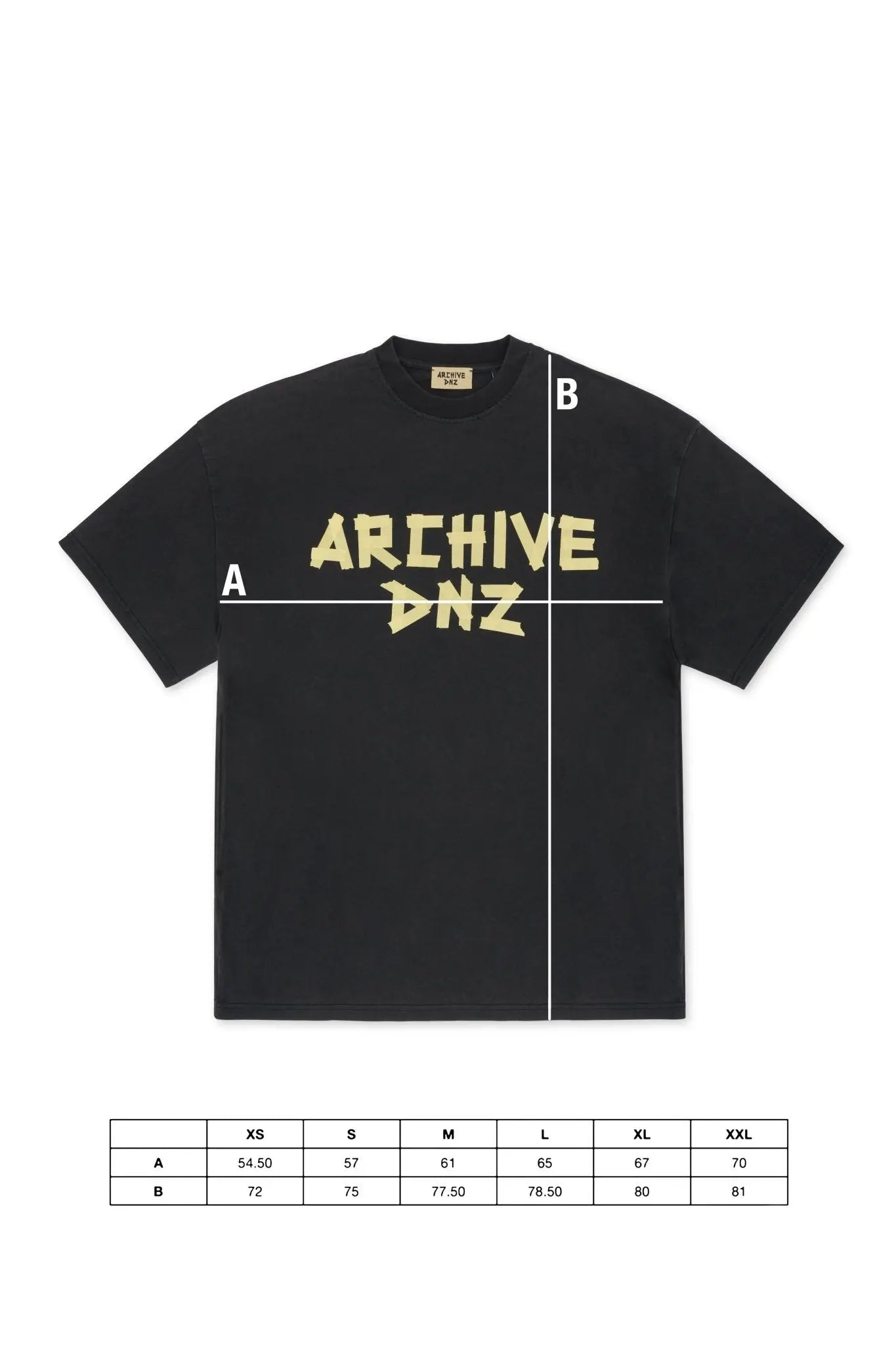 ARCHIVE DNZ LOGO MASKING TAPE T-SHIRT - ARCHIVE DNZT-shirtARCHIVE DNZARCHIVE DNZXS