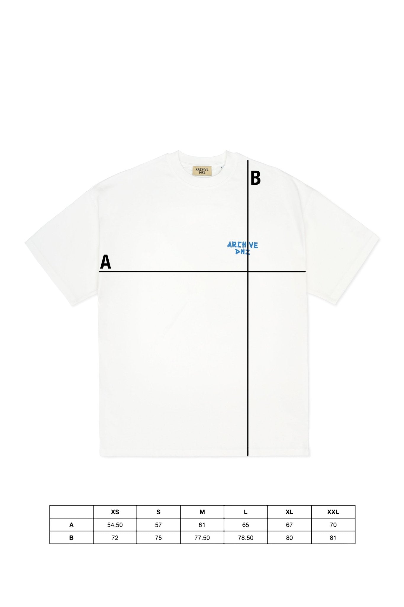 ARCHIVE DNZ LOGO T-SHIRT "BIARRITZ" - ARCHIVE DNZT-shirtARCHIVE DNZARCHIVE DNZXS