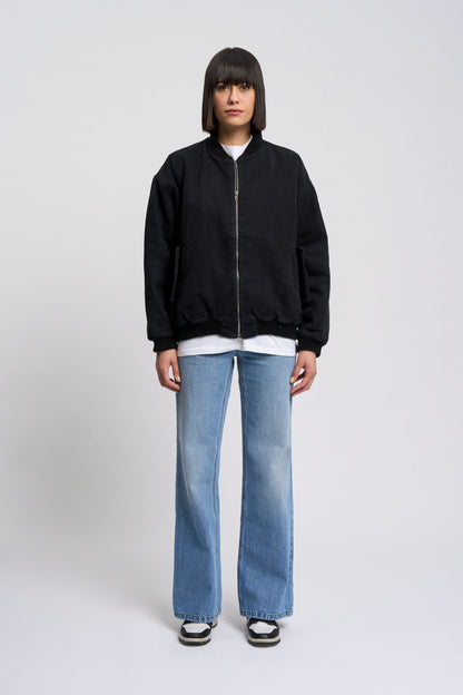 BLACK CANVAS BOMBER