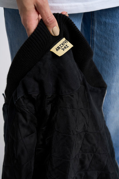 BLACK CANVAS BOMBER