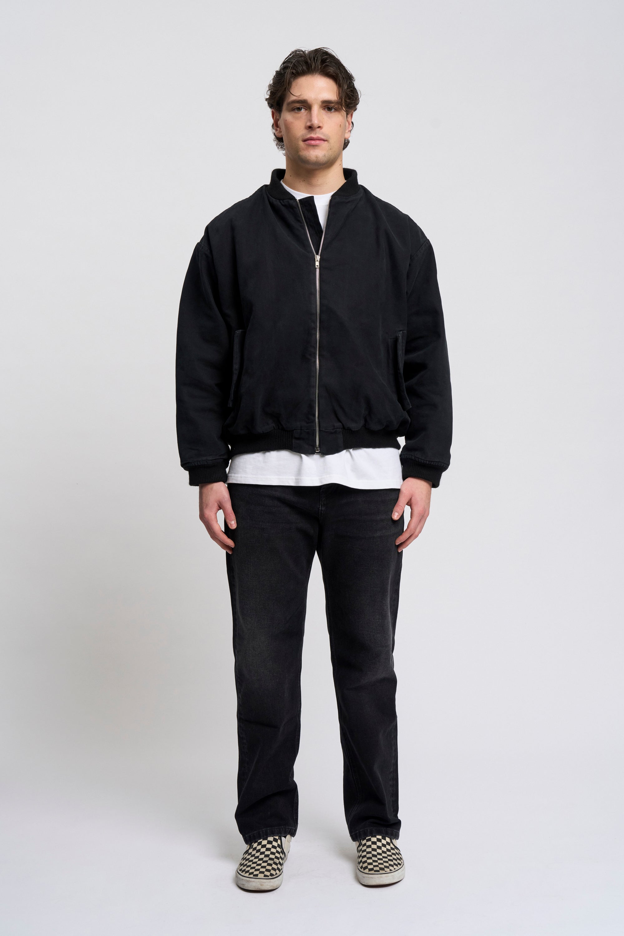 BLACK CANVAS BOMBER