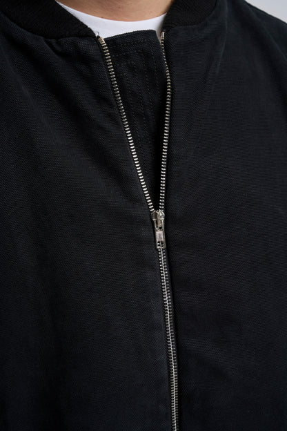 BLACK CANVAS BOMBER