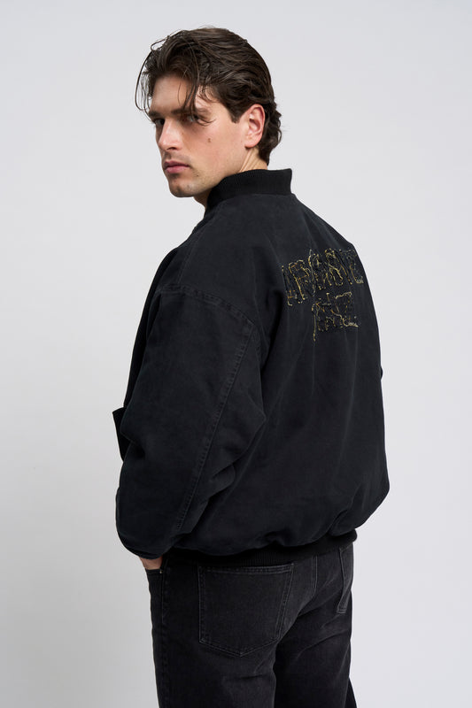 BLACK CANVAS BOMBER