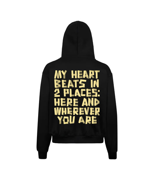 "IN 2 PLACES" ZIPPED HOODIE - ARCHIVE DNZFelpaARCHIVE DNZARCHIVE DNZS